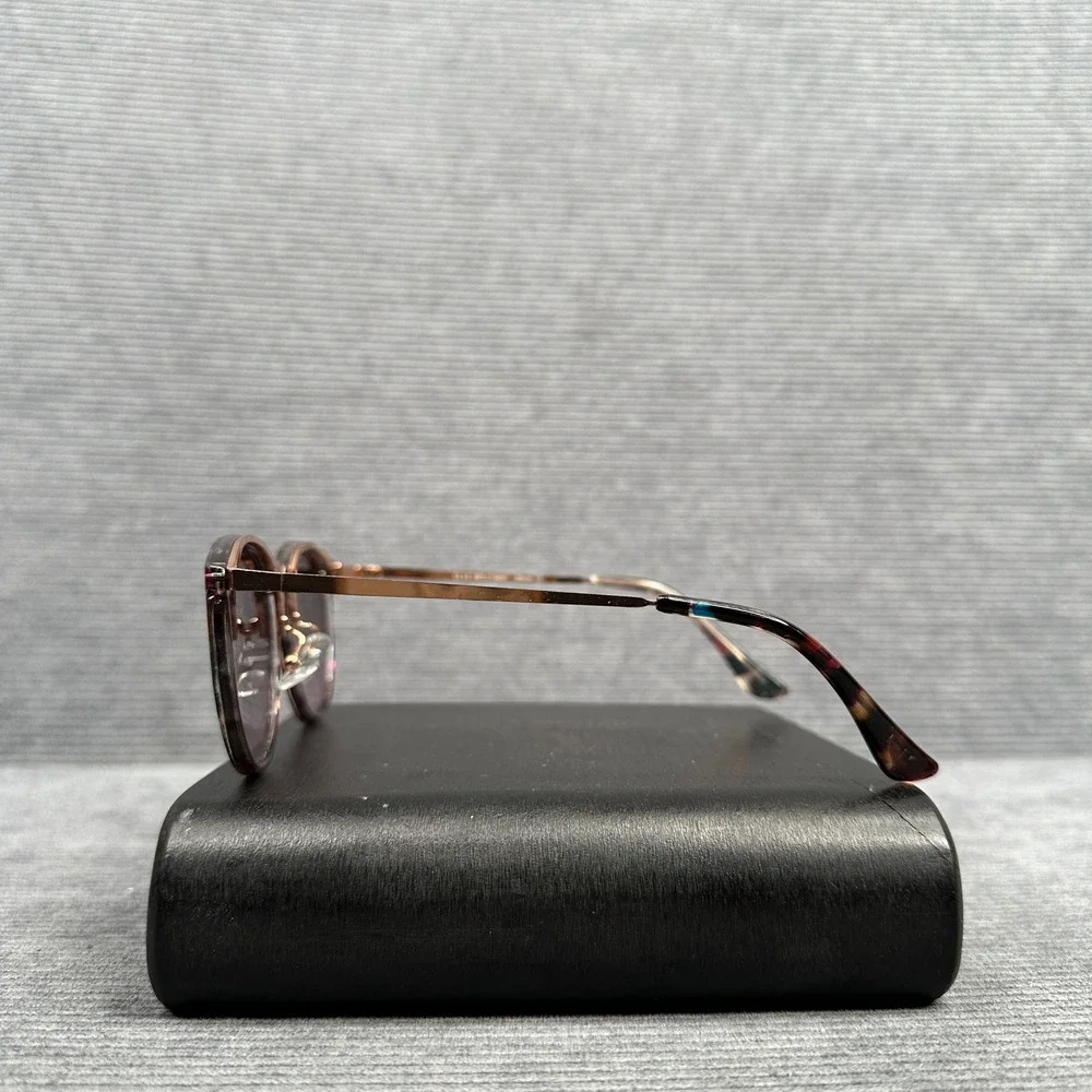 Elle Round Sunglasses Multi-Color Tortoise Rose Gold WEL01SG01 53-21-138 Y2k